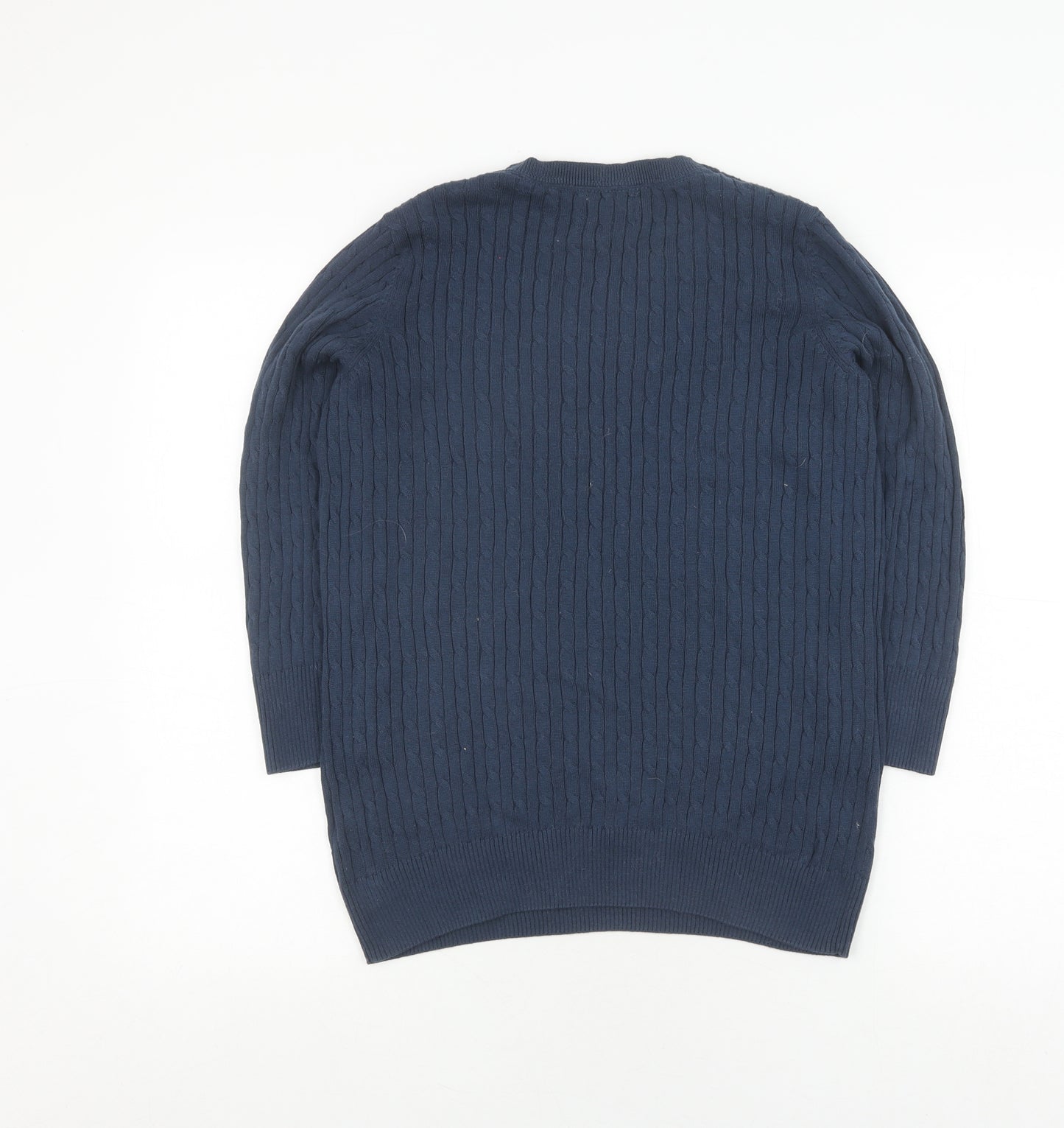 Jones New York Women's Blue Cotton Pullover Jumper Size L