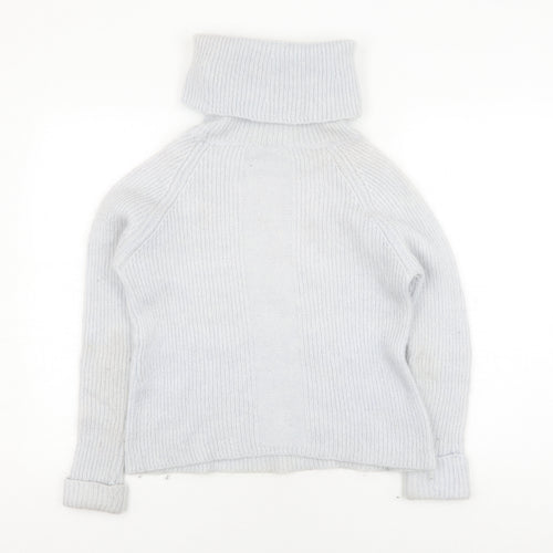 Mint Velvet Women's Grey Roll Neck Jumper Size 10