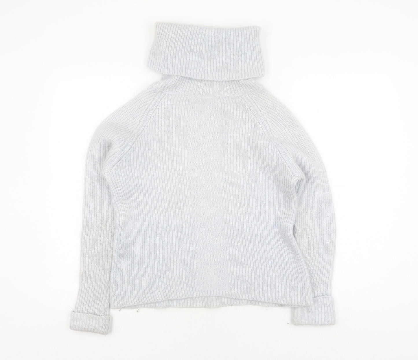 Mint Velvet Women's Grey Roll Neck Jumper Size 10