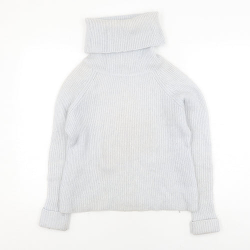 Mint Velvet Women's Grey Roll Neck Jumper Size 10