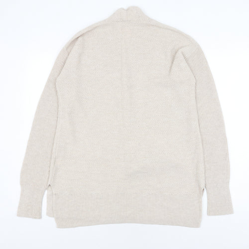 GAP Women's Beige Cardigan, M, Long Sleeve, Knit