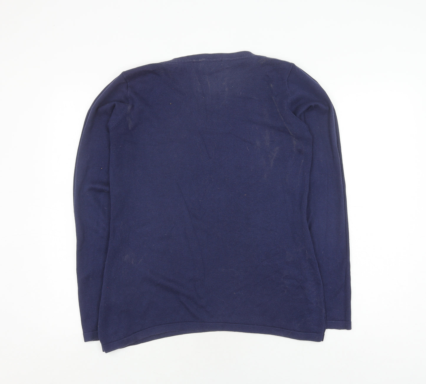 Crew Clothing Co. Women's Blue Boat Neck Pullover Jumper Size 12