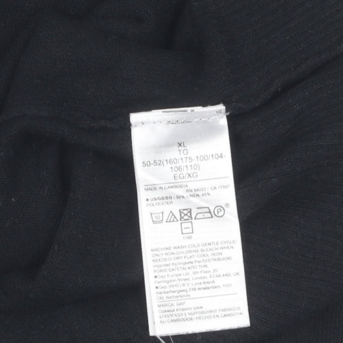 GAP Men's Black V-Neck Pullover Jumper XL
