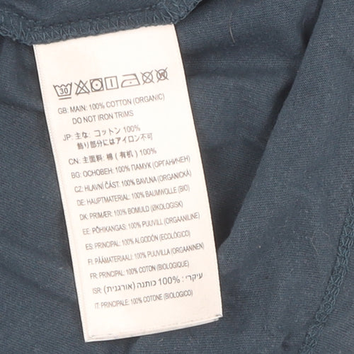Montane Men's Blue Cotton Crew Neck T-Shirt L