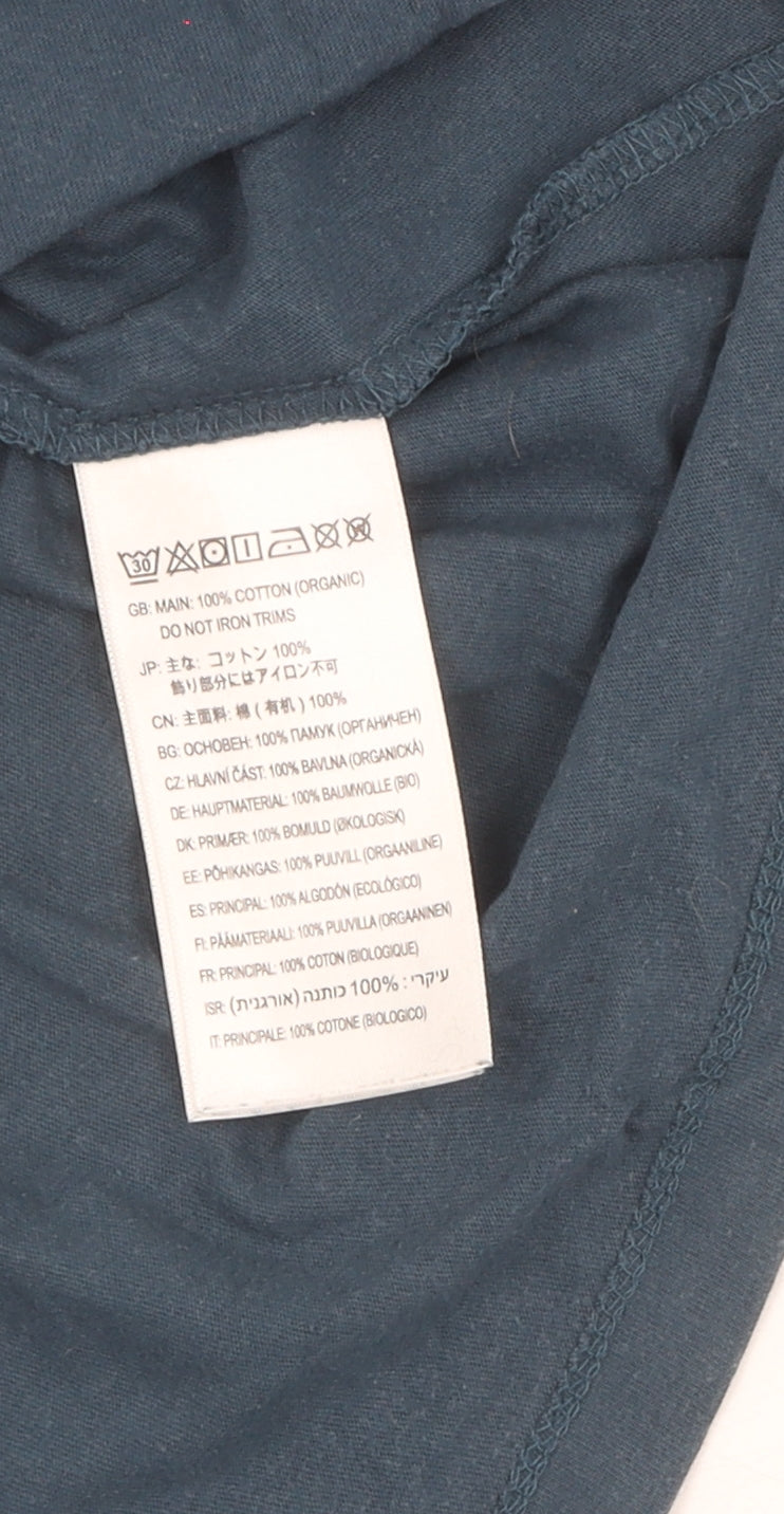 Montane Men's Blue Cotton Crew Neck T-Shirt L