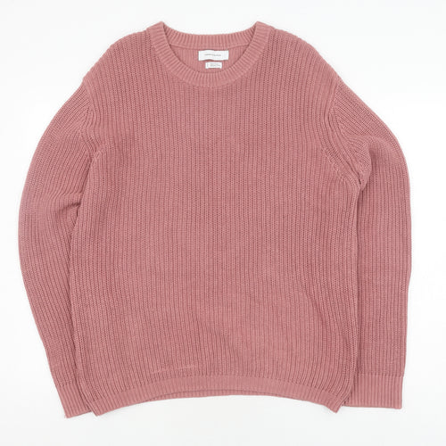Urban Outfitters Women's Pink Knit Pullover Jumper S