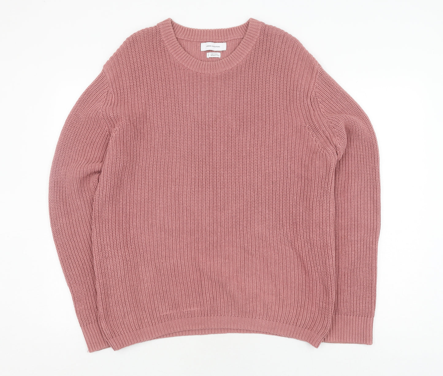 Urban Outfitters Women's Pink Knit Pullover Jumper S