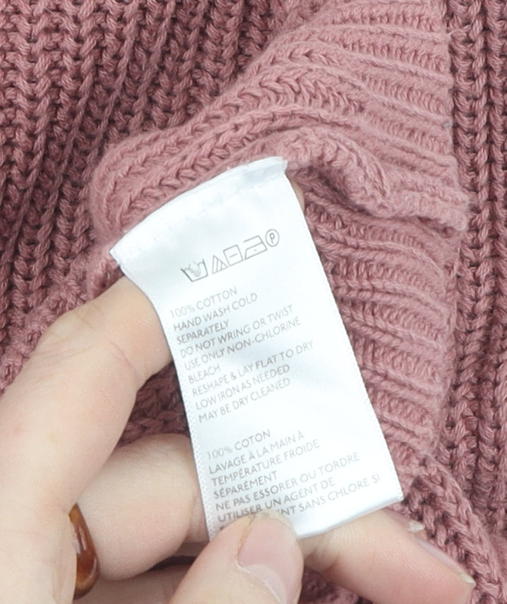 Urban Outfitters Women's Pink Knit Pullover Jumper S