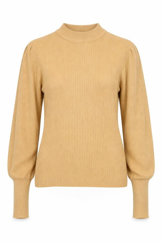 Front view of Brave Soul Women's Beige jumper L