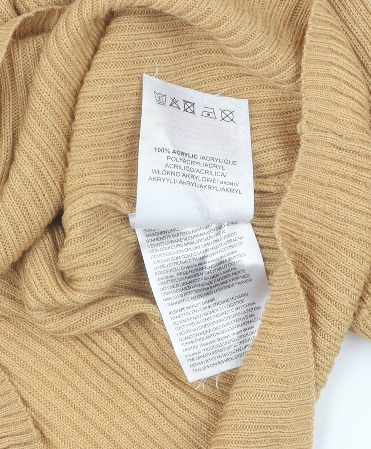 Brave Soul Women's Beige Pullover Jumper L