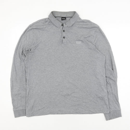 Hugo Boss Men's Grey Pullover Jumper, L, Classic Style