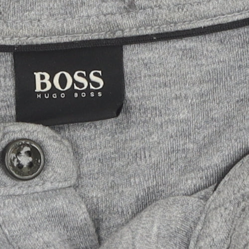 Hugo Boss Men's Grey Pullover Jumper, L, Classic Style