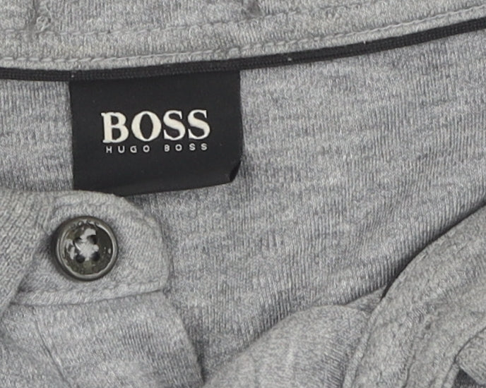Hugo Boss Men's Grey Pullover Jumper, L, Classic Style