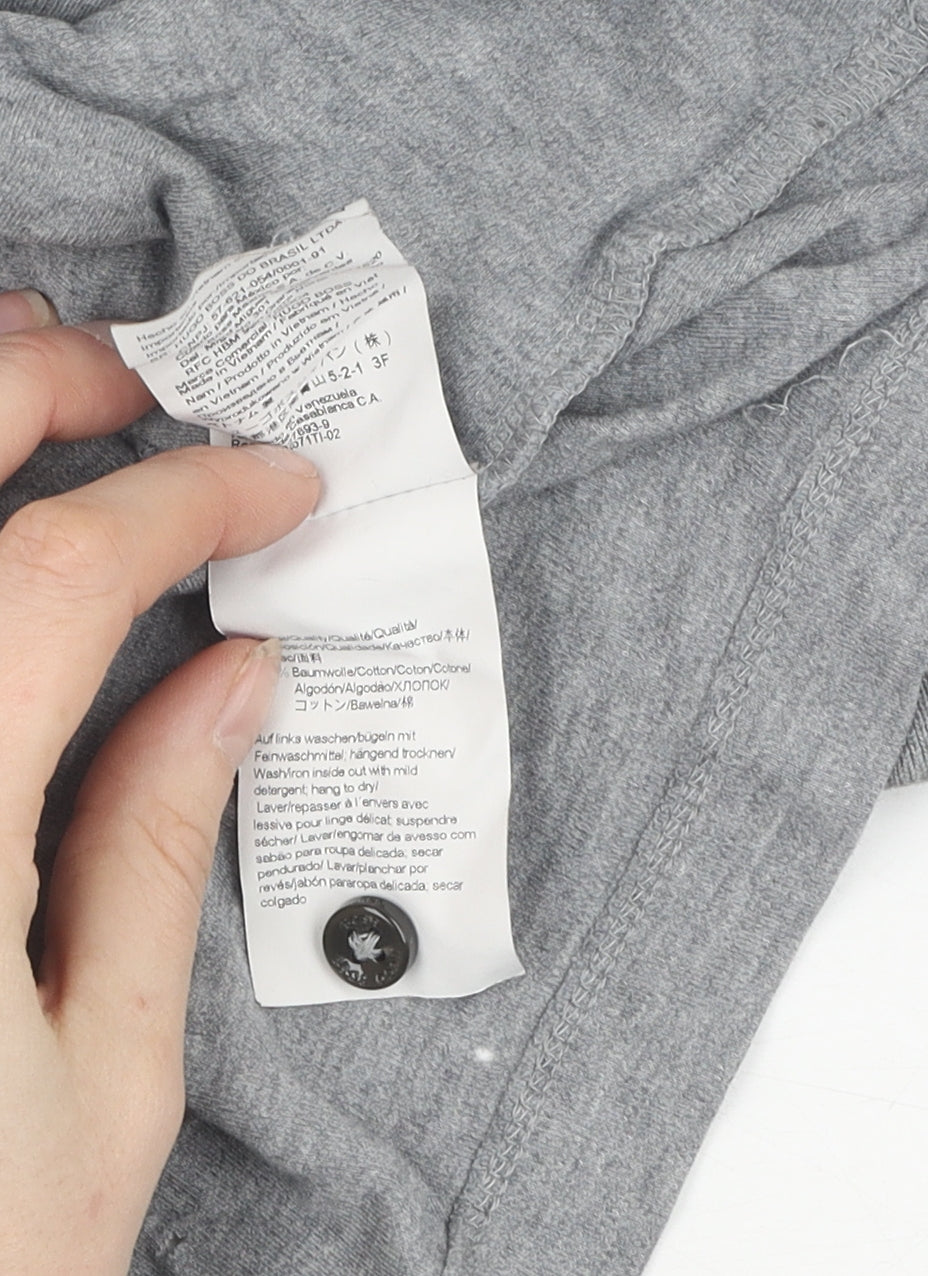 Hugo Boss Men's Grey Pullover Jumper, L, Classic Style