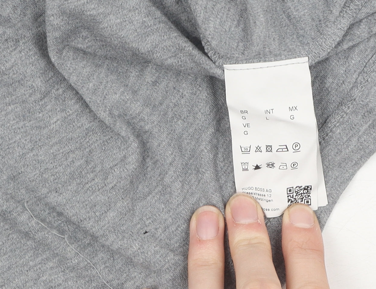 Hugo Boss Men's Grey Pullover Jumper, L, Classic Style