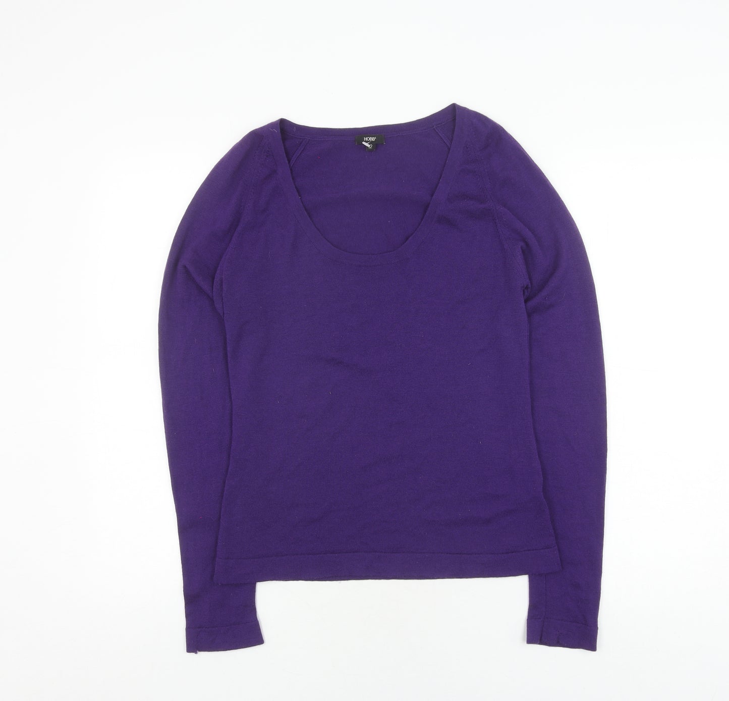 Hobbs Women's Purple Wool Pullover Jumper Size 12