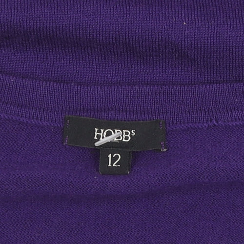 Hobbs Women's Purple Wool Pullover Jumper Size 12