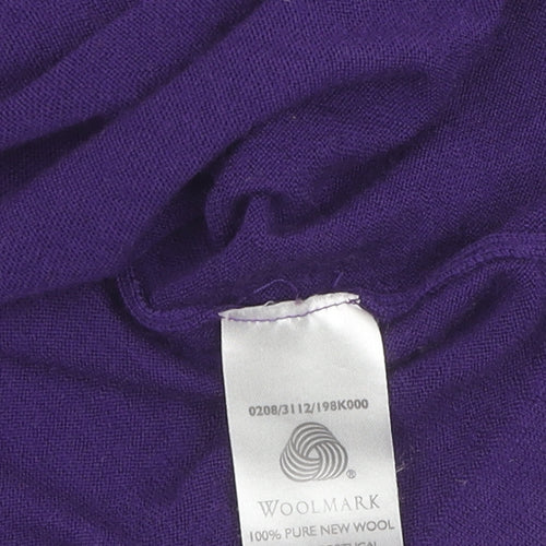 Hobbs Women's Purple Wool Pullover Jumper Size 12