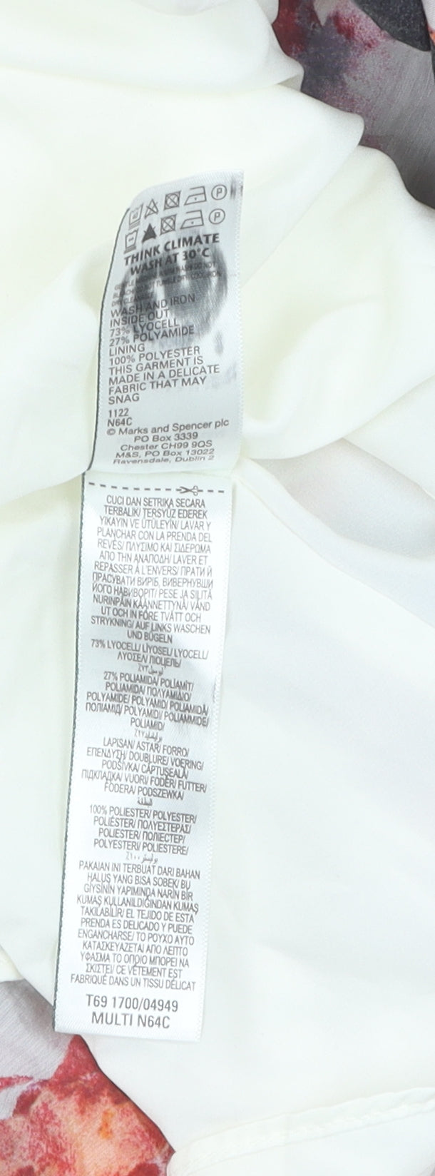 Marks and Spencer Women's Multicoloured Dress, Size 12