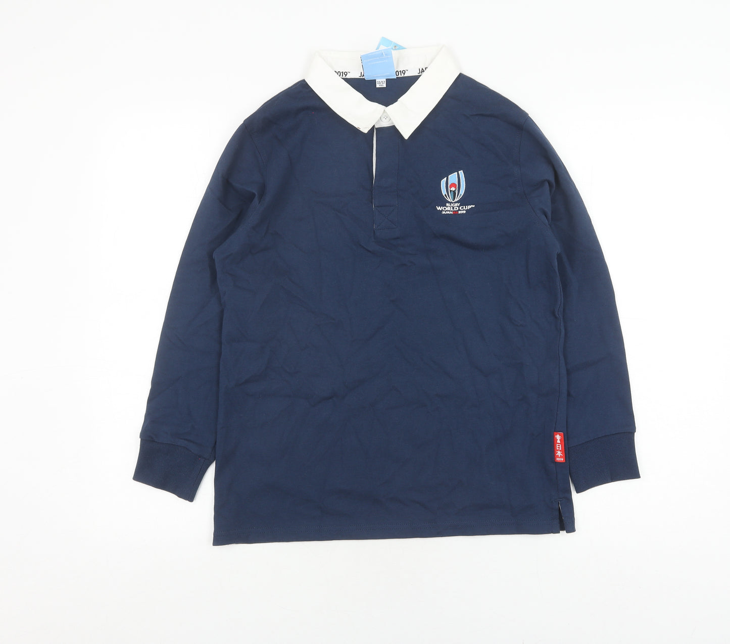 Boys Blue Rugby World Cup Polo Shirt 11-12 Years Japan 2019