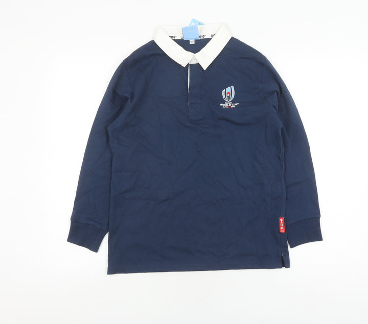 Boys Blue Rugby World Cup Polo Shirt 11-12 Years Japan 2019