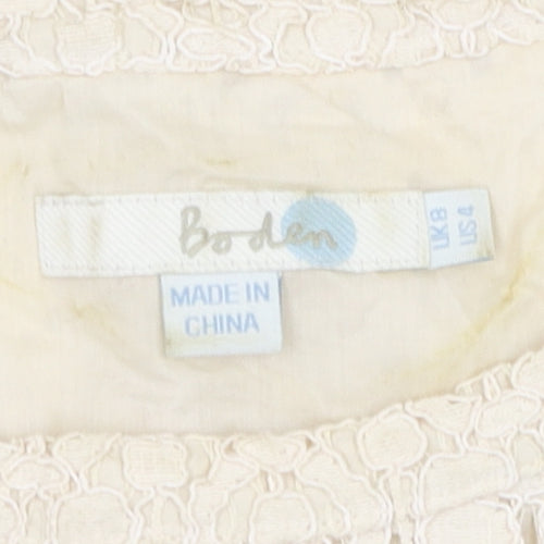 Boden Women's Ivory Camisole Blouse Size 8