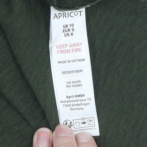 Apricot Women's Green Button-Up Balloon Sleeve Shirt