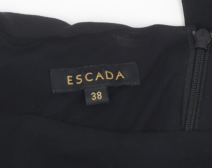 Escada Women's Black Sheath Dress Size 10