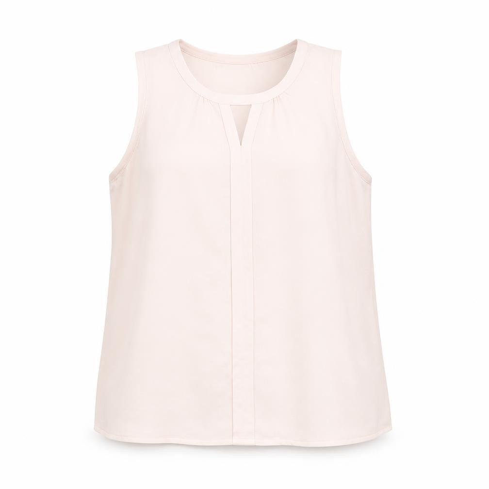 Front view of Vero Moda Women's Ivory L Basic Tank Top