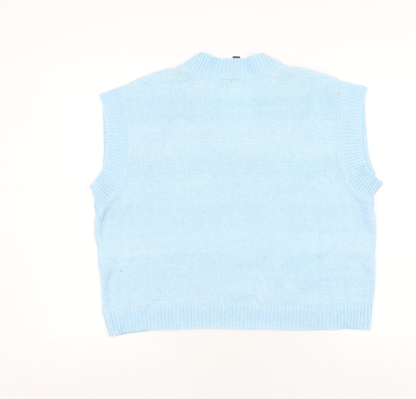 Y.A.S Women's Blue V-Neck Sleeveless Vest M