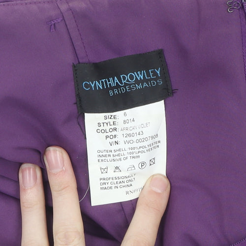 Cynthia Rowley Women's Purple Sheath Dress Size 6