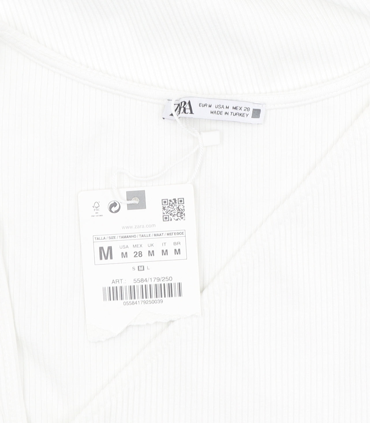 Zara Women's White Sheath Dress - M, Summer, Elegant