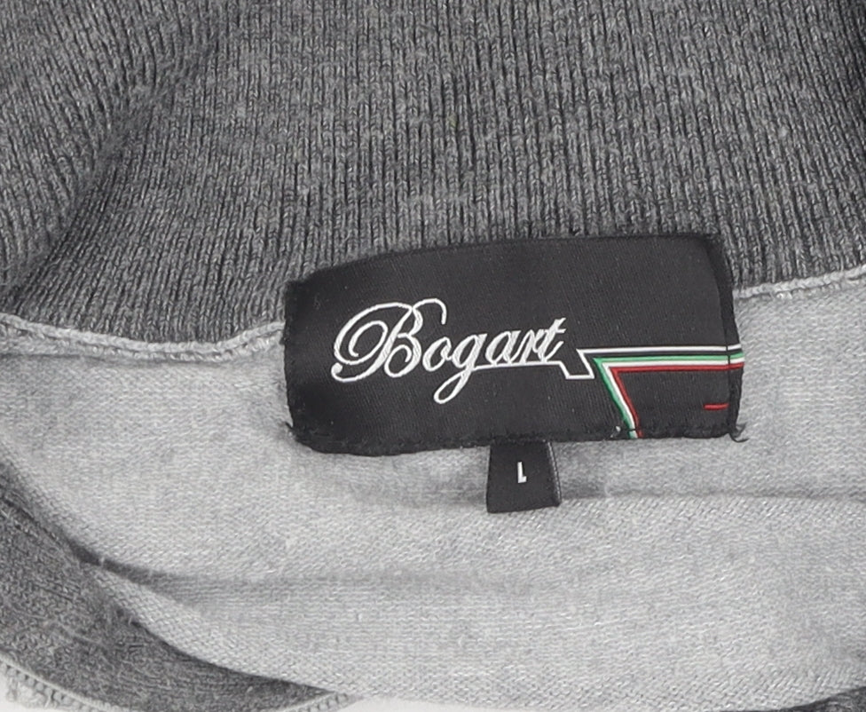 Bogart Men's Grey Full Zip Jumper - L, Casual