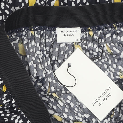 Jacqueline de Yong Women's Multicoloured XS Pleated Skirt