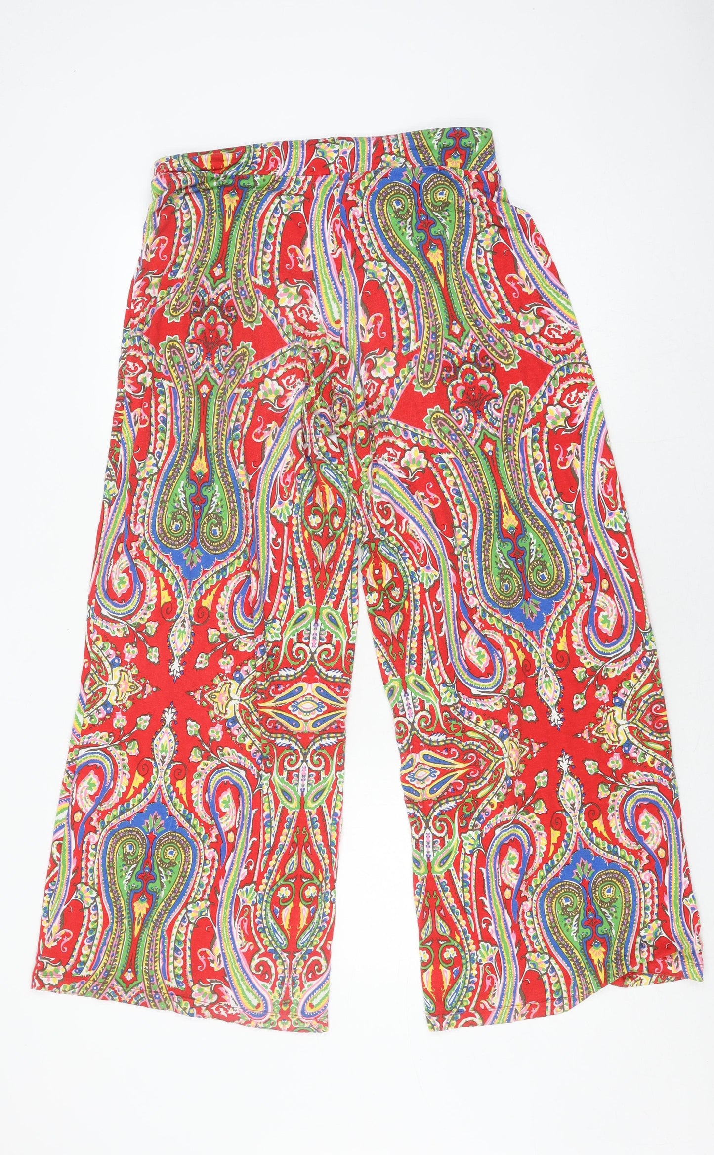 Lauren Ralph Lauren Women's Red Paisley Trousers M