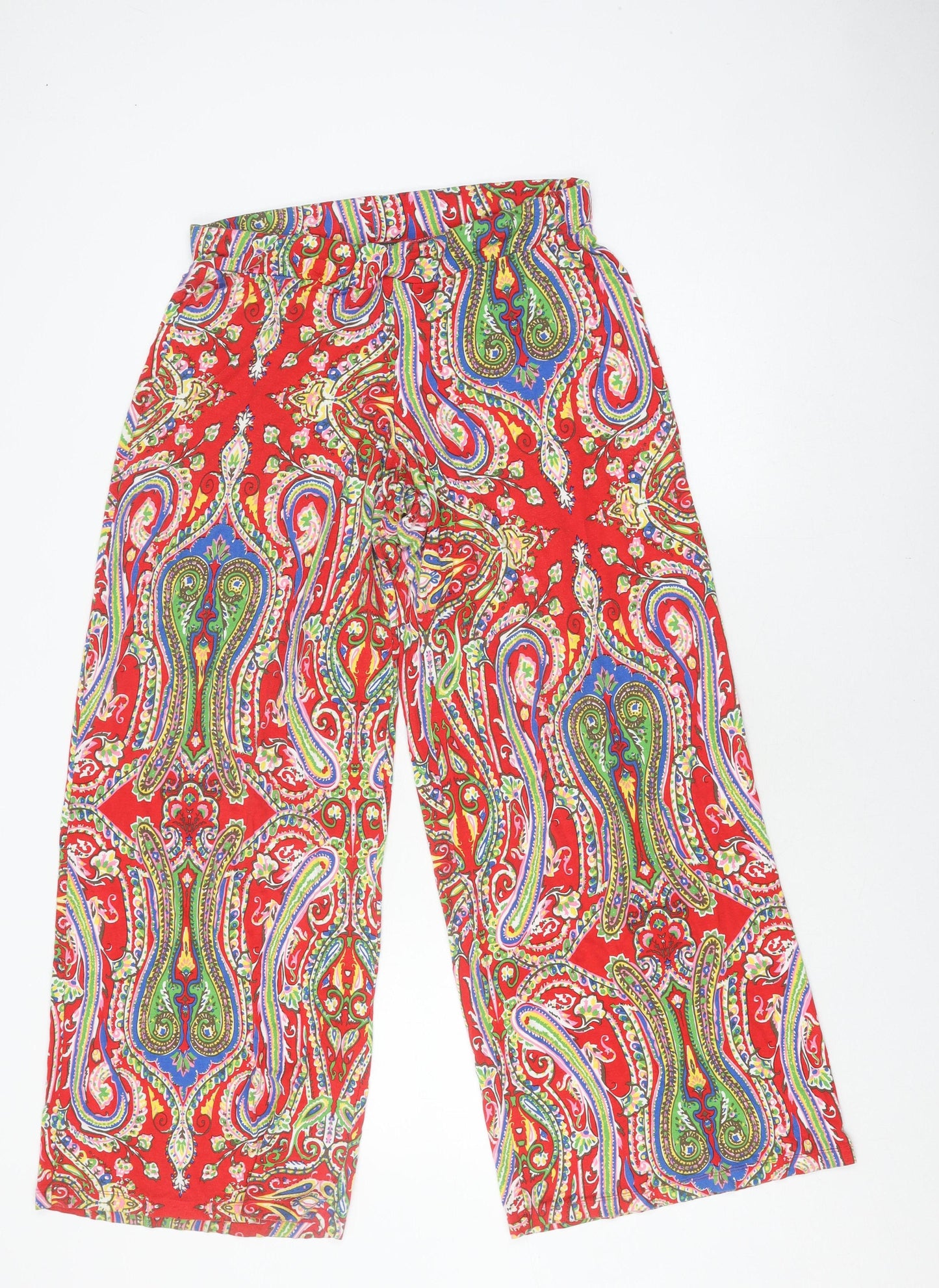 Lauren Ralph Lauren Women's Red Paisley Trousers M