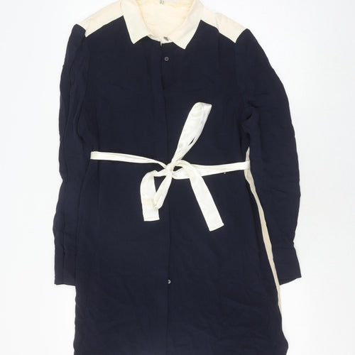 L.K. Bennett Women's Silk Shirt Dress, Multicoloured, UK 12