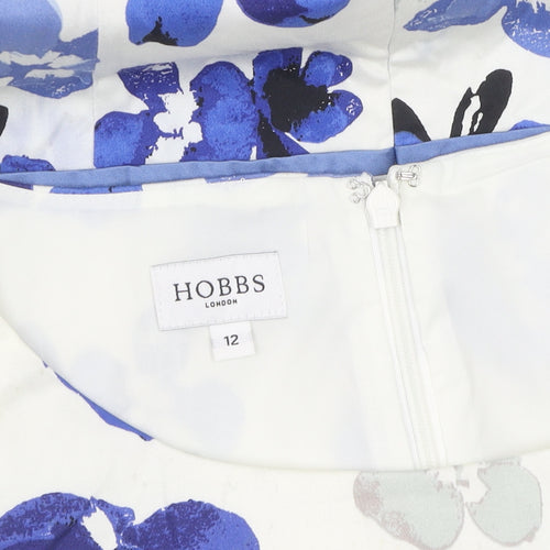 Hobbs Women's Multicoloured Floral Shift Dress Size 12