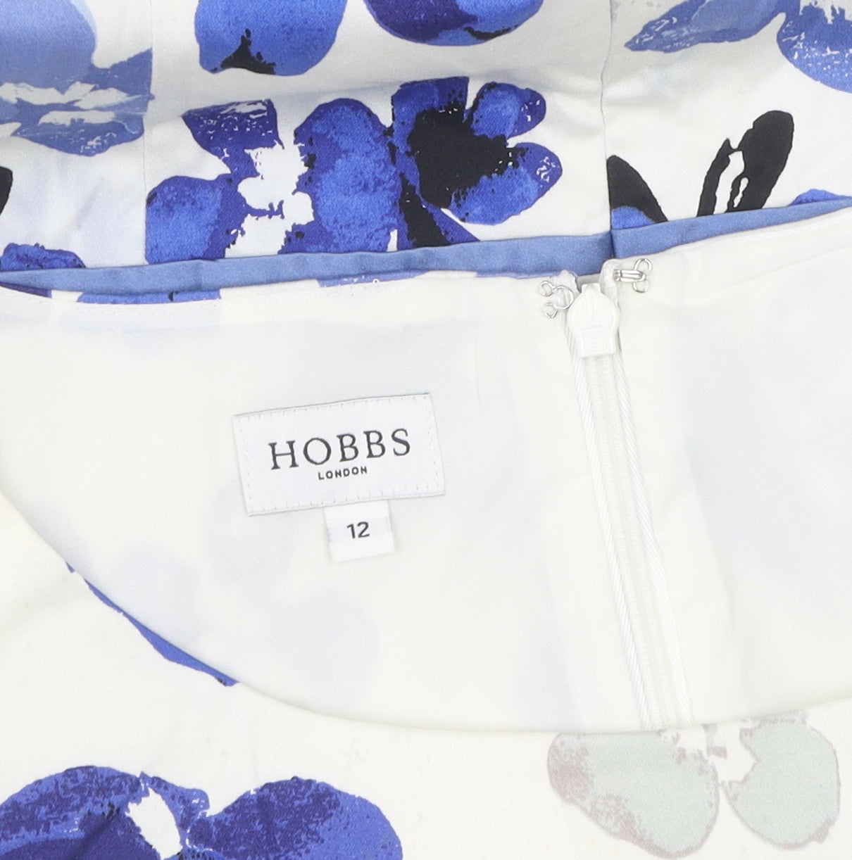 Hobbs Women's Multicoloured Floral Shift Dress Size 12