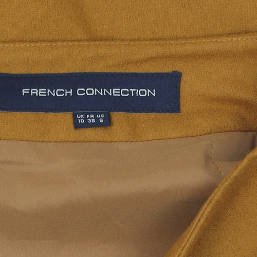 French Connection Brown Wool Blend Pencil Skirt Size 10
