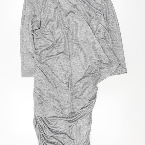 Frank Lyman Women's Grey Midi Sheath Dress, Size 12
