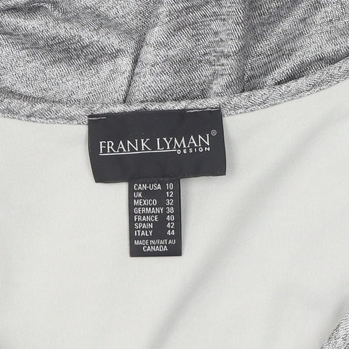 Frank Lyman Women's Grey Midi Sheath Dress, Size 12