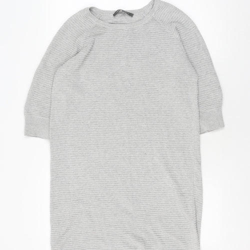 French Connection Grey Knit Dress XS Women Casual