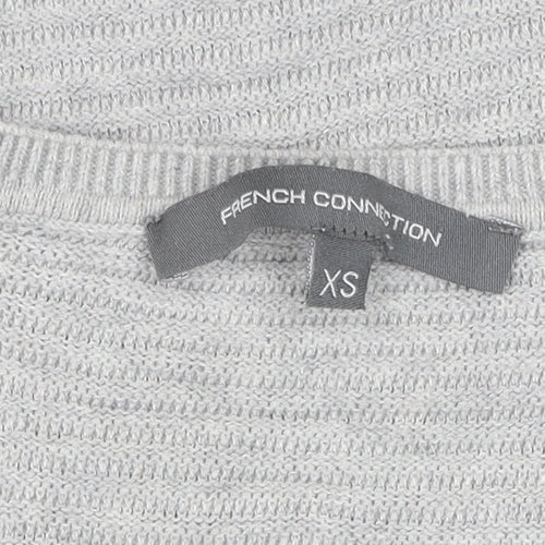 French Connection Grey Knit Dress XS Women Casual