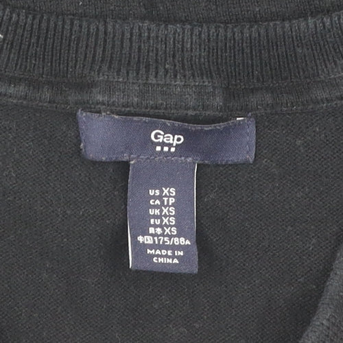 Gap Women's Black XS V-Neck Pullover Jumper