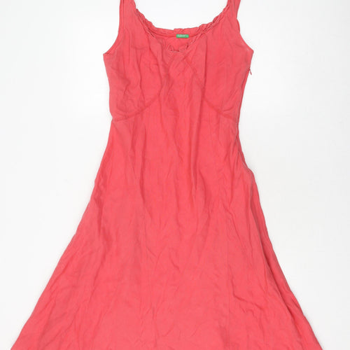 United Colors of Benetton Pink Slip Dress, M, Casual Summer