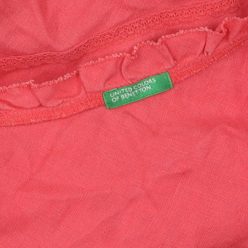 United Colors of Benetton Pink Slip Dress, M, Casual Summer