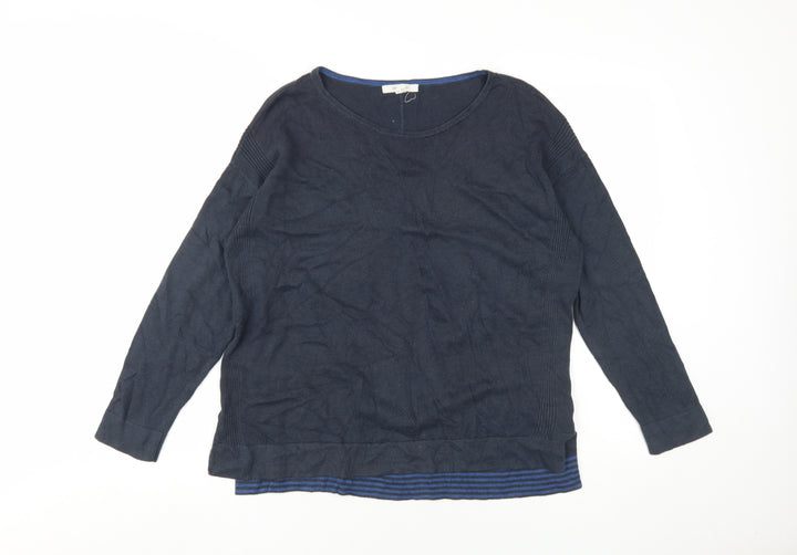 White Stuff Women's Blue Pullover Jumper, Size 12