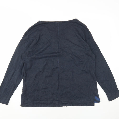 White Stuff Women's Blue Pullover Jumper, Size 12