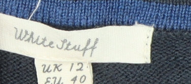 White Stuff Women's Blue Pullover Jumper, Size 12